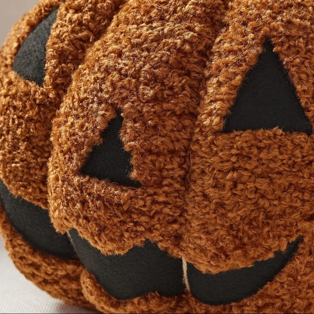 Pottery Barn Cute and Spooky Light Up Jack-O-Lantern Pumpkin Cuddle Pillow 🎃